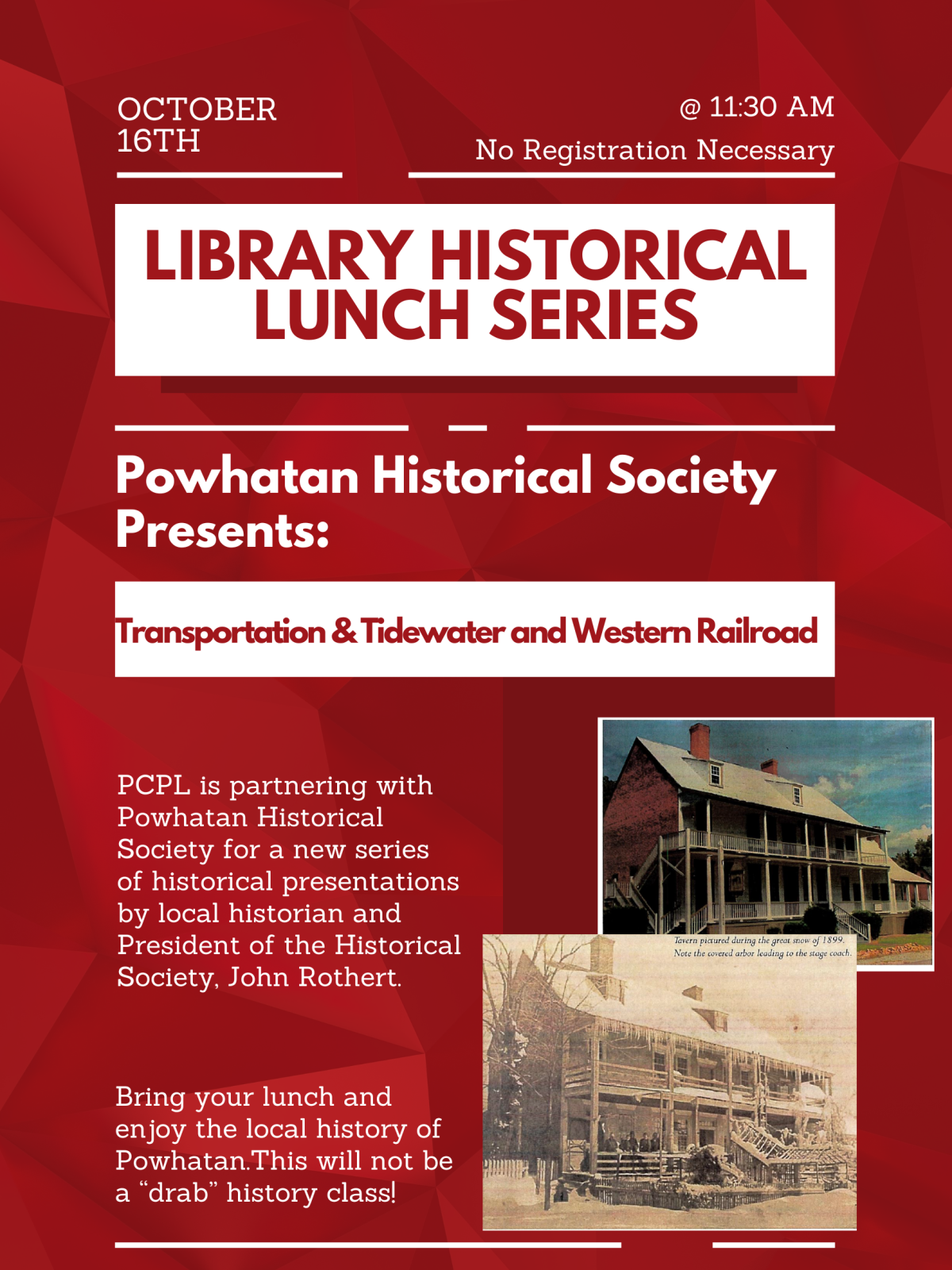 Oct 16th History Talk